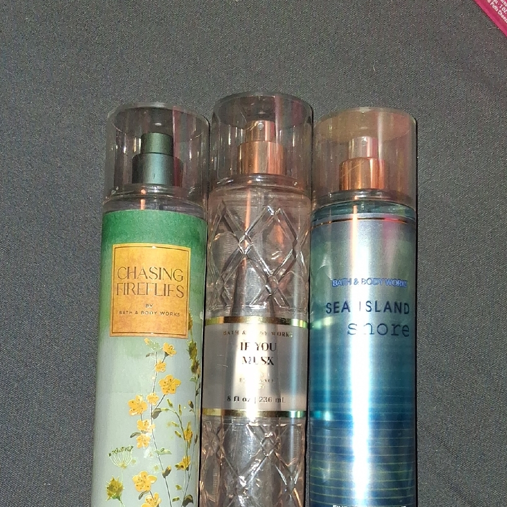 Bath & Body Works Fragrance Mist Set - Green, Clear, Blue
